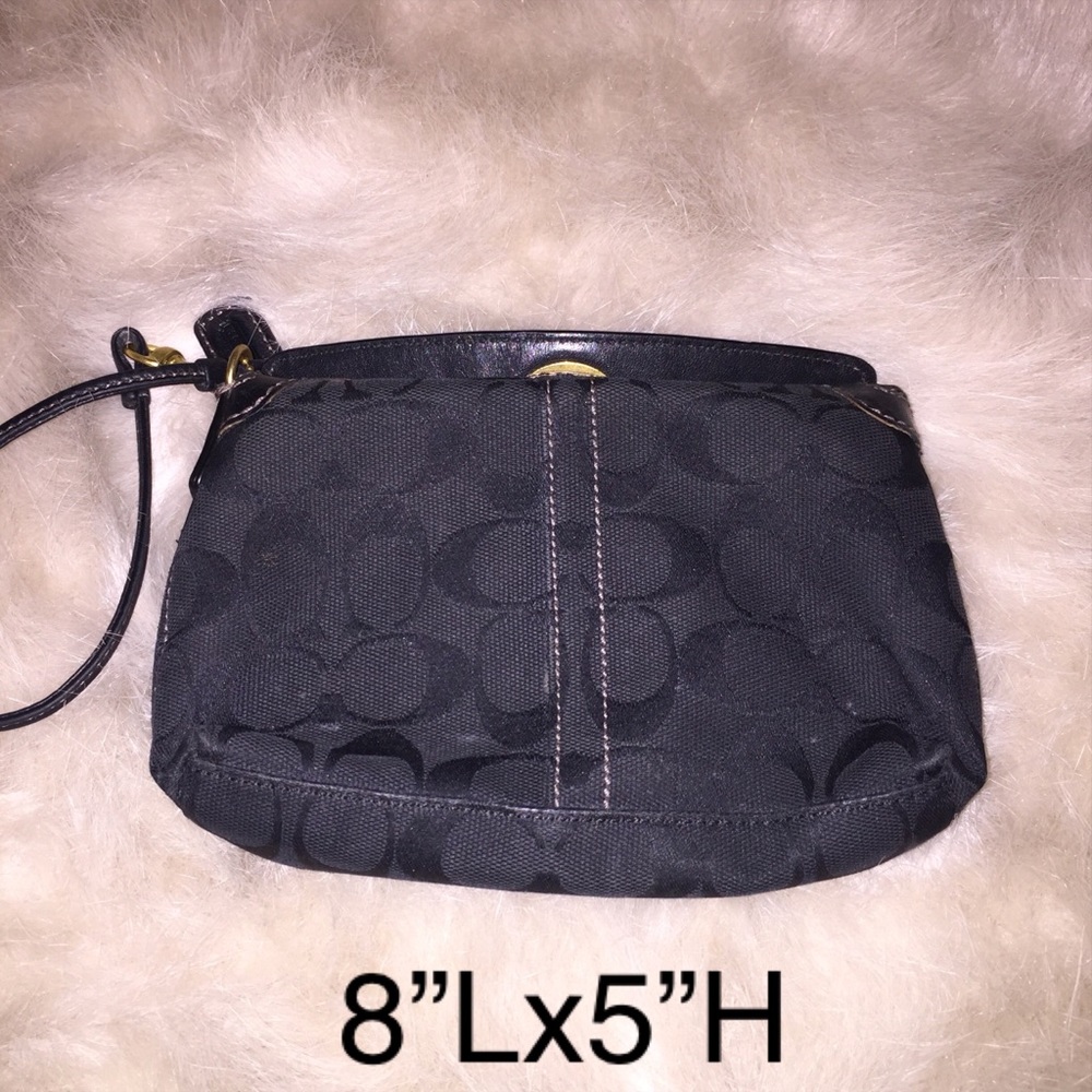 Coach Black Wristlet